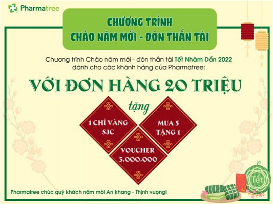 Chương trình “Chào năm mới – Đón thần tài” Tết Nhâm Dần cùng Pharmatree