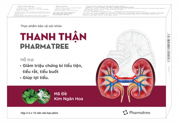 Thanh thận pharmatree giảm triệu chứng tiểu rắt, tiểu buốt